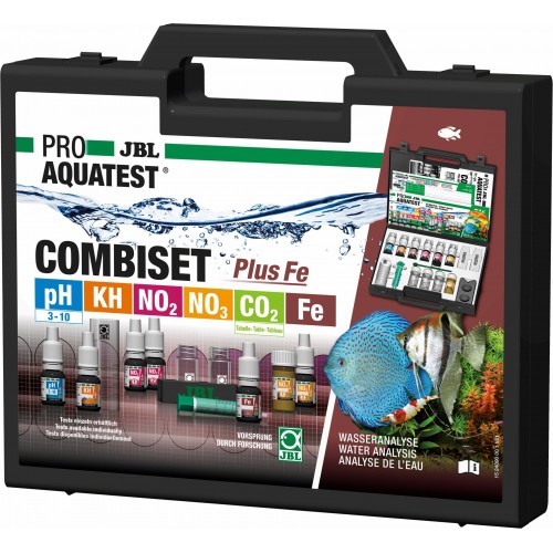 PROAQUATEST COMBISET Plus Fe Valigetta con test di qualità dell'acqua - JBL