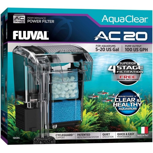 Aqua Clear 20 filter backpack Fluval