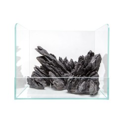 Extra-clear glass marsh 40 with decoration included - AQPET Swamp