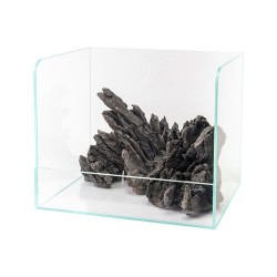 Extra-clear glass marsh 40 with decoration included - AQPET Swamp