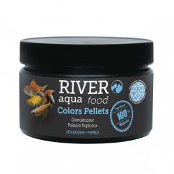 Color pellets, mangime granulato per esaltare i colori dei pesci tropicali - River Aqua Food
