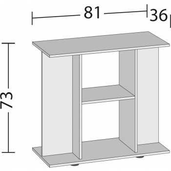 Mobile 81 cm Juwel Shelf 835 SB Black 2