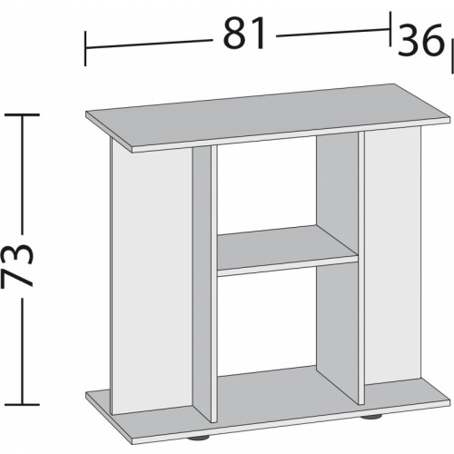 MOBILE 81 cm Juwel Étagère 835 SB noir