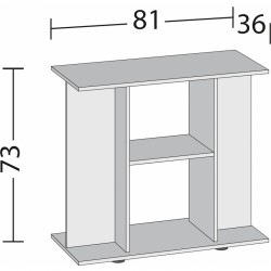 MOBILE 81 cm Juwel Étagère 835 SB noir