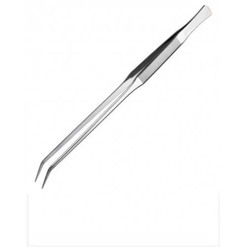 30 cm steel curved tips forceps - Genesi