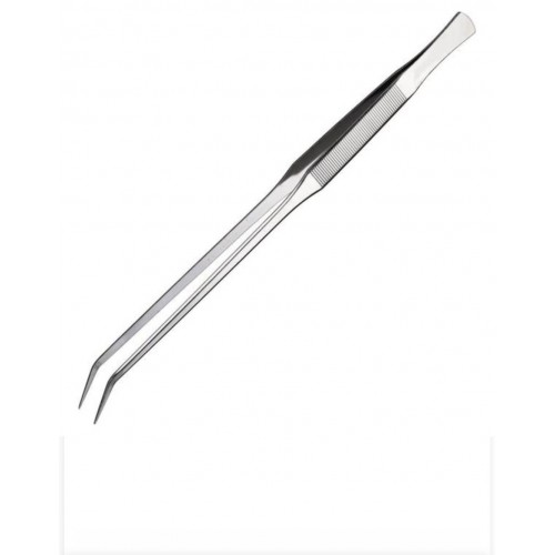 Pince de pointe courbée en acier de 30 cm - Genesi