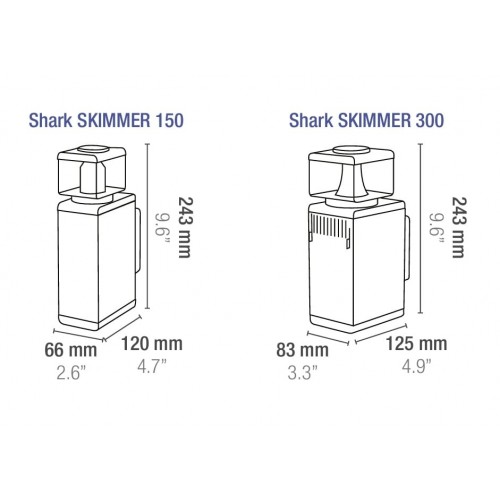 Shark skimmer 150/300, schiumatoio interno - Sicce