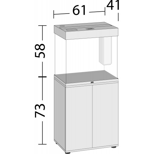Aquarium et Lido mobile 120 - Juwel