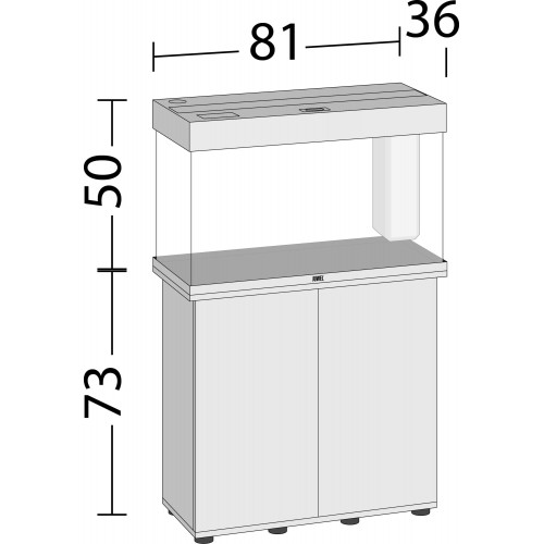 Aquarium et mobile Rio 125 - Juwel