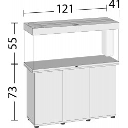 Aquarium Rio 240 LED Juwel with support