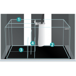 Reef Aqua complet 90 Aquarium marin 90x50x50h avec mobile - AQPET