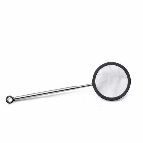 Telescopic round retine for fish and caridine...