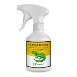 Herpy Cleaner, sanitizing spray solution for the terrarium (reptiles) - Green Vet