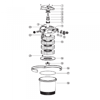 PREXURE 8000 Remplacement UVC Tête avec ballast - AMTRA