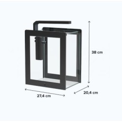 AquaFrame 14 litres 27x20x38 cm en verre - Aquatlantis