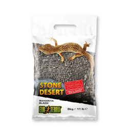 Stone Desert Bahariya Black, black agglomerating substrate - EXO land