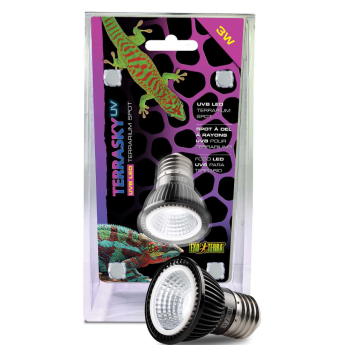 Terrasky UV Spot 3 W, Spot de lumière UVB pour Terrariums...