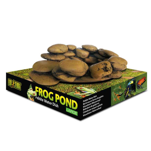 Frog Large Pond, Decorative Stone Bowl - Exo Earth