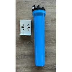 AQPET Replacement Blue Glass 20 '' Complete with Fittings And Professional Harcon