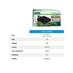 Fluval Plant 4.0 Nano LED Ceiling light for small freshwater aquariums - Askoll