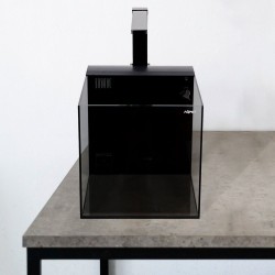 Aqpet Kubic 30 Rear Kit Vasca 30x30x30cm in Vetro Extrachiaro con Filtro Posteriore e Luce LED Integrata