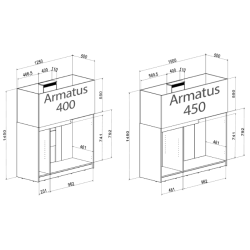Aquamedic Armatus 450 White Marine Aquarium included support and filtering system