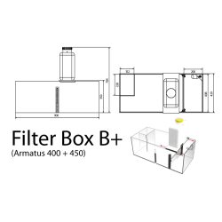 Aquarium Aquarium Aquarius 450 White Aquarium de la marine blanche incluse Système de support et de filtrage