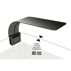 Ligne LED et plafonnier LED pour aquariums d'eau douce et marine 6W - Blu Bios