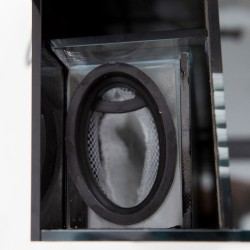 AQPET AQUA 60 arrière - kit de réservoir en verre extra-clair avec filtre latéral et lumière LED intégrée - 60x30x30 CM Taille