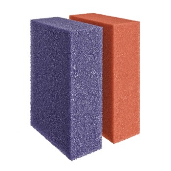 kit of two red sponge sponges and purple OASE for biotec...