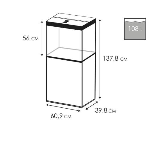 Cyano Aquarium Emotions Pro 60 Baignoire...