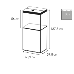 Cyano aquarium emotions pro 60 complete tub and mobile - Askoll