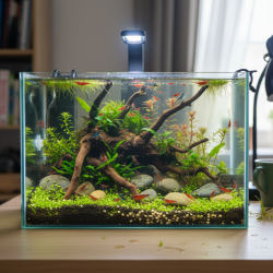 Nano Acquario 12 litri - piccolo acquario in vetro (solo vasca) - misure: 30x20x20(h) cm