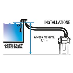 SICCE MEGA Filter 900 - External high-performance filter with pre-filter for aquariums up to 900 l