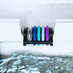 Porta tubi universale compatibile con pompa dosatrice e tubi per impianti CO2 e aeratori - Moby Lab