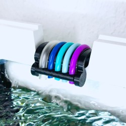 Porta tubi universale compatibile con pompa dosatrice e tubi per impianti CO2 e aeratori - Moby Lab