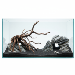 Crystal Box 40 - Nano Aquarium 20 liters in extra-clear glass - small glass aquarium (tank only) - Measurements: 40x22x26 (h) cm