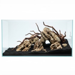 Crystal Box 50 - Acquario 30 litri in vetro extrachiaro - acquario in vetro (solo vasca) - misure: 50x26x30(h) cm