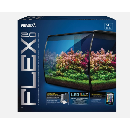 Fluval flex 34Lt, aquarium kit - Askoll
