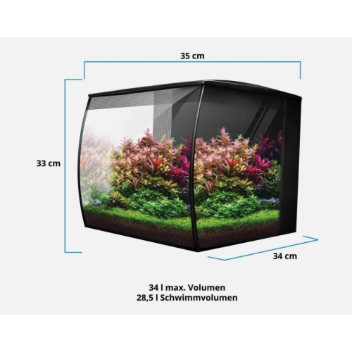Curved Aquarium Fluval Flex 34LT 2.0 with RGB...