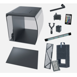Aquarium incurvé fluval Flex 34LT 2.0 avec LED RVB - Askoll - Nouveau modèle 15050