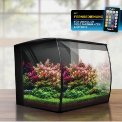 Curved Aquarium Fluval Flex 57LT 2.0 with RGB LED - Askoll - New model 15052