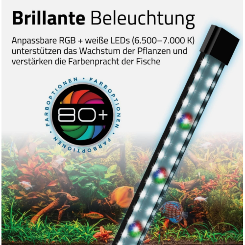 Aquarium incurvé fluval Flex 57LT 2.0 avec RVB...