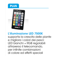 Curved Aquarium Fluval Flex 57LT 2.0 with RGB LED - Askoll - New model 15052