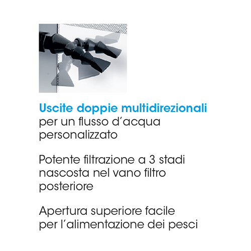 Acquario curvo Fluval flex 57Lt 2.0 con LED RGB...