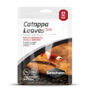 Seachem Catappa Leaves Sm - 12 foglie di catappa -...
