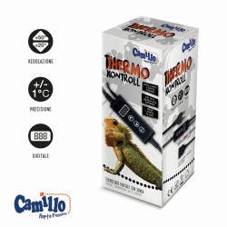 Thermo Kontroll Camillo - Blu Bios - Termostato digitale con sonda termica per gestire la temperatura in terrari e paludari