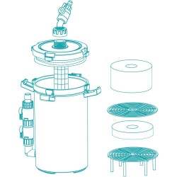 AQPET Bioneptune Nexus Professional external prefilter for freshwater and marine water aquariums