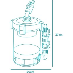 Aqpet BioNeptune NEXUS Prefiltro Esterno Professionale per Acquari d’Acqua Dolce e Marina