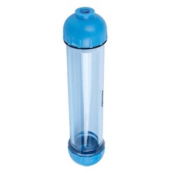 Cartouche vide vide et transparente pour une usine d'osmose en ligne